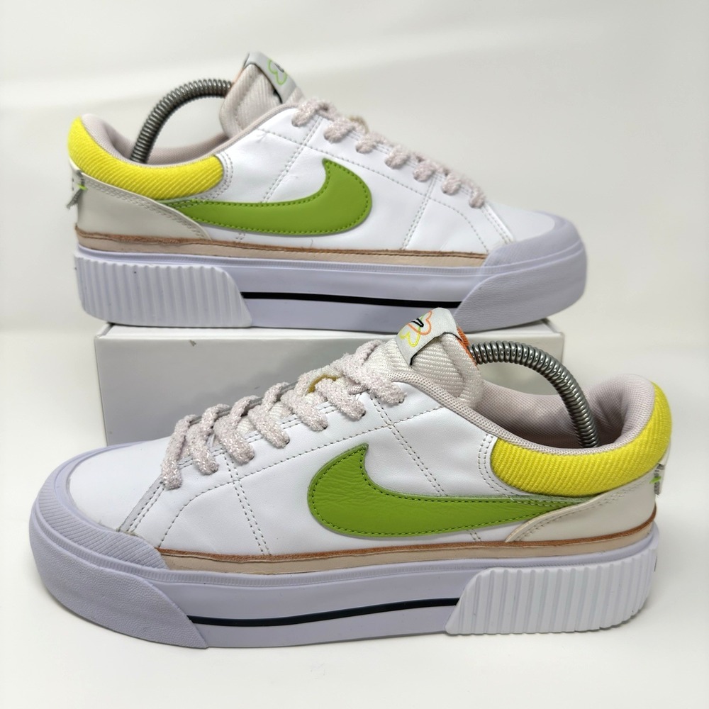 Nike Court Legacy Lift Sneakers Women's Size 10 White Lifestyle Shoes FD0872-100
